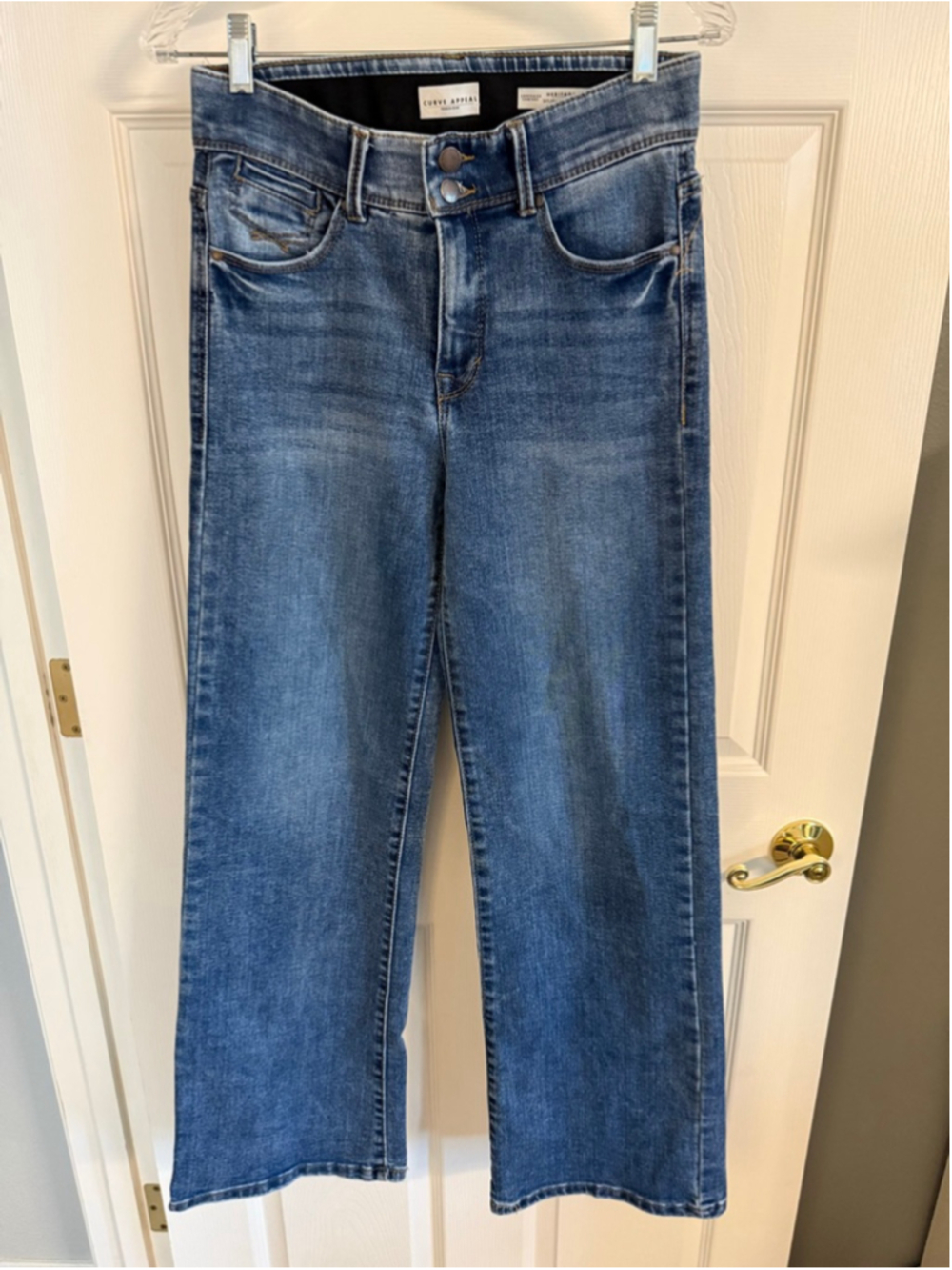 Curve Appeal Heritage Luxe Skylar High Rise Wide Leg Jeans Size 4